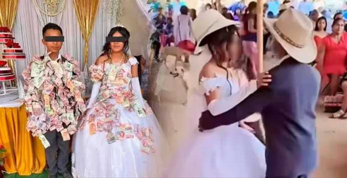 Celebran boda de menores de edad