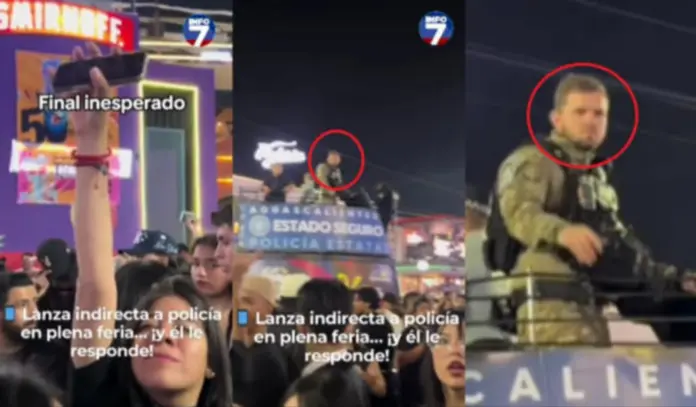 #Video: Joven le lanza coqueteo a un guardia en Aguascalientes