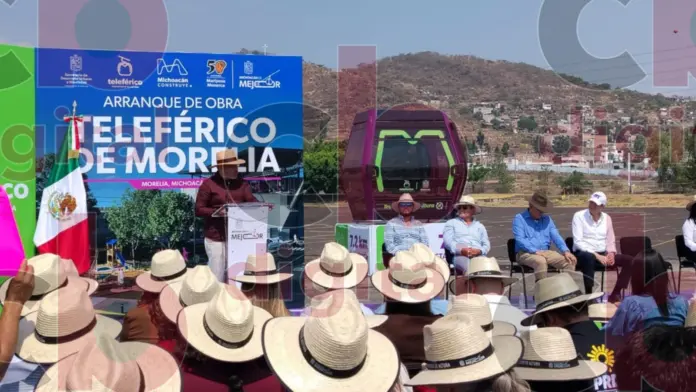 Dan banderazo de arranque a la obra del Teleférico de Morelia