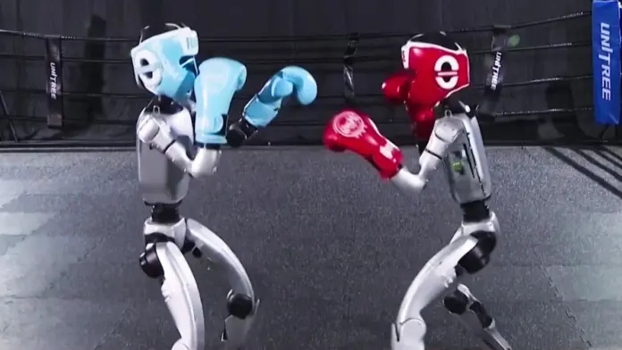 #Video: China protagoniza el primer torneo de boxeo con robots humanoides