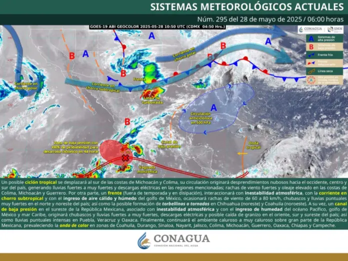 Durante este miércoles se pronostican lluvias en Michoacán