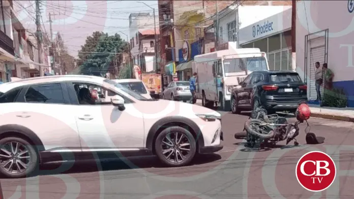 Choque de camioneta y moto en la Felicitas del Río