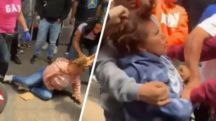 #Video: Rapan y linchan a ladronas por robar a ambulantes en barrio Bravo de Tepito