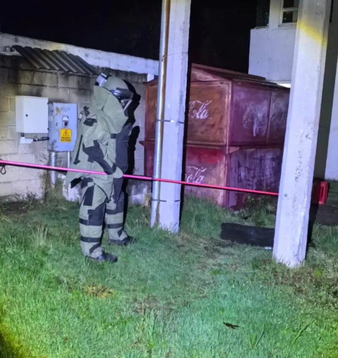 Guardia Civil desactiva granada en Zitácuaro