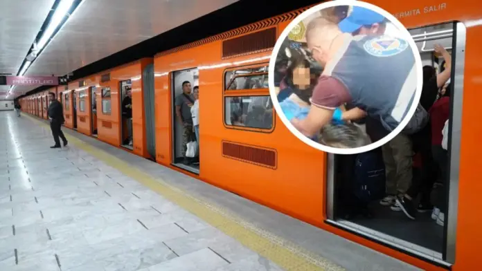 Madre da a luz en Línea 2 del Metro de la CDMX