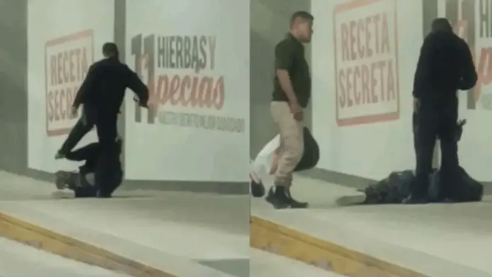 Policías de Tlaquepaque patea a hombre en situación de calle
