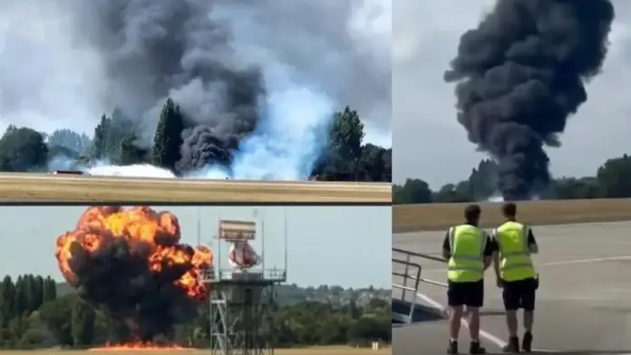 Accidente en aeropuerto: avión se estrella