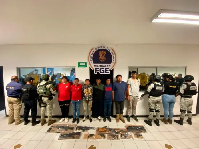 Siete detenidos y 10 armas aseguradas