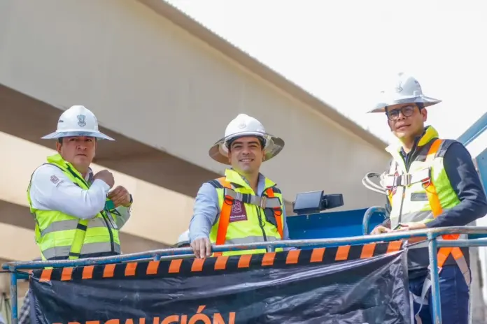 Avanzan firmes los trabajos en el distribuidor vial La Hielera
