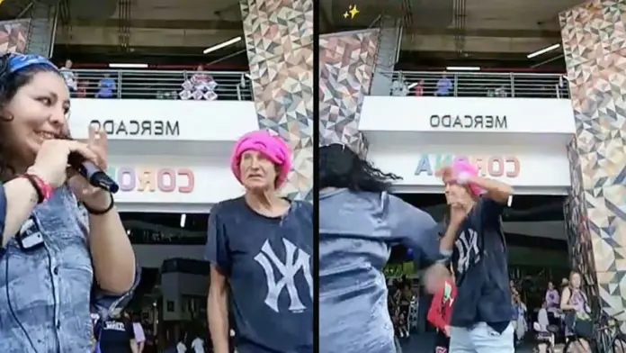 #Video: Extranjera golpea a cantante urbana en Guadalajara por interpretar música mexicana