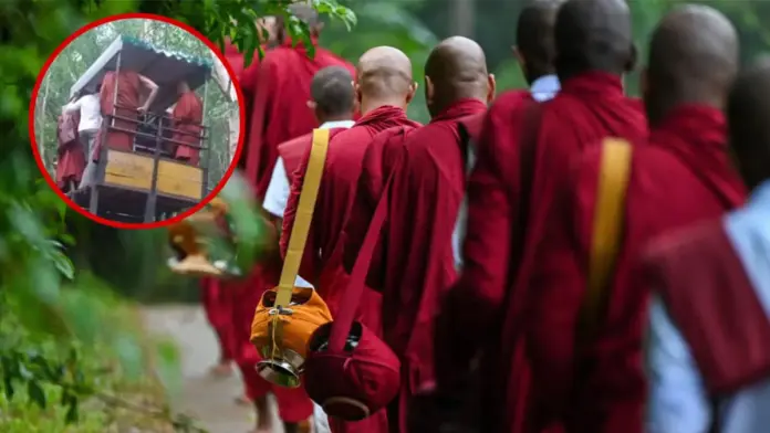 Desplome de teleférico provoca la muerte de siete monjes en Sri Lanka