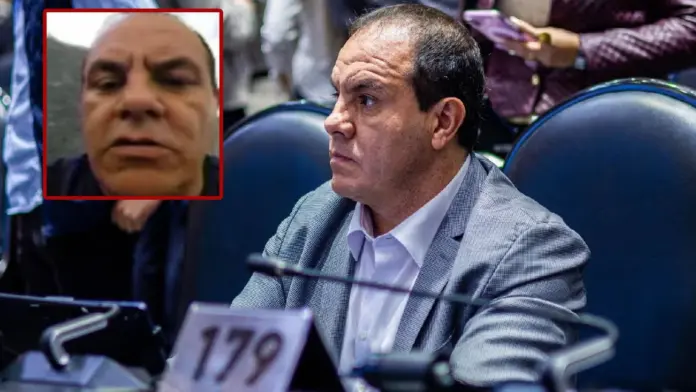 Captan a Cuauhtemoc Blanco jugando Padel durante sesión de diputados | VIDEO