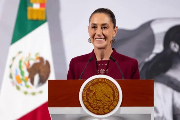 PRESIDENTA CLAUDIA SHEINBAUM ENCABEZA BANDERAZO DE INICIO DE OBRA DEL TRAMO ARROYO EL SAUZ-NUEVO LAREDO DEL TREN DEL GOLFO DE MÉXICO