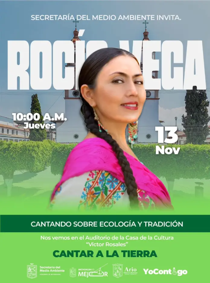 Cantante Rocío Vega ofrecerá concierto 