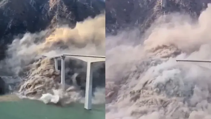 #Video: Se colapsa puente recién inaugurado en China