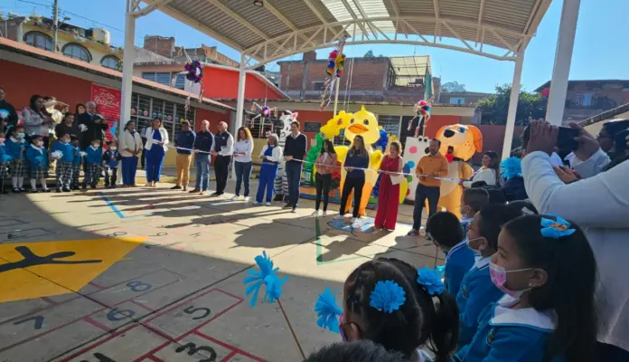 Gobierno de Morelia inaugura nueva techumbre en Jardín de Niños