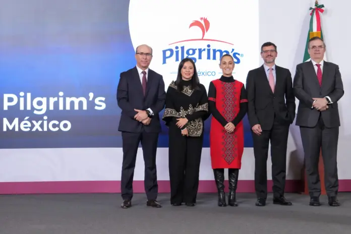 PLAN MÉXICO: EMPRESA GLOBAL PILGRIM’S INVERTIRÁ EN EL PAÍS MIL 300 MILLONES DE DÓLARES PARA 2026-2030; GENERARÁ 20 MIL EMPLEOS