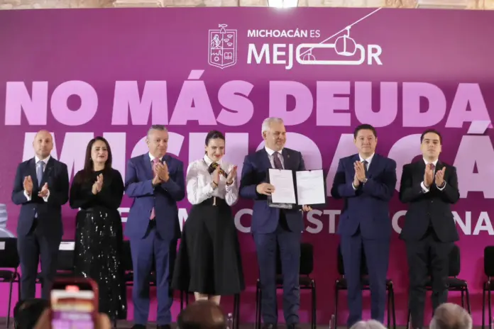 Con reforma constitucional, Michoacán ya no será rehén de la deuda pública: Bedolla