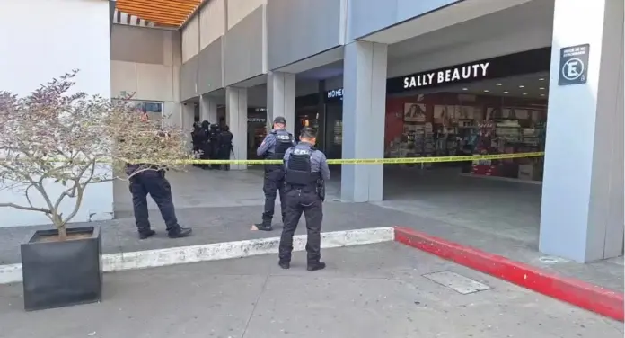 Sujetos fuertemente armados asaltan joyería Bizarro, en la plaza Ágora