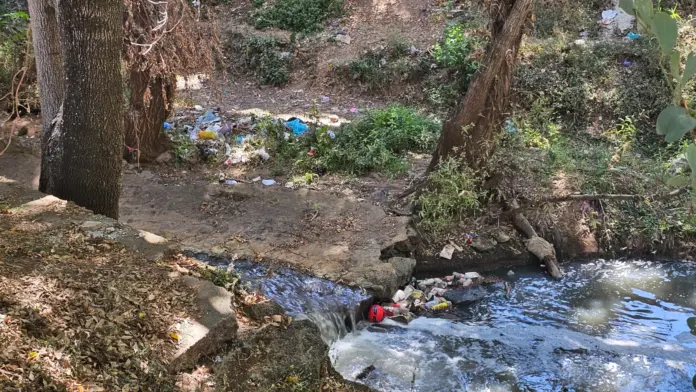 Contaminación y basura, problemática del río chiquito