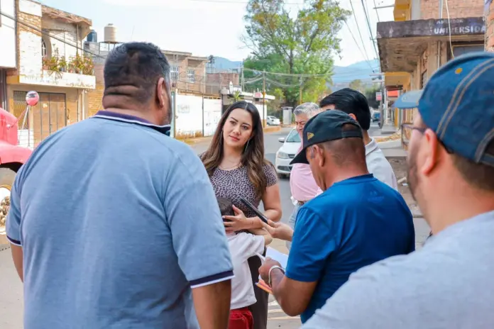 Zacapu se transforma con obras y atención directa a las colonias: Mónica Valdez Pulido