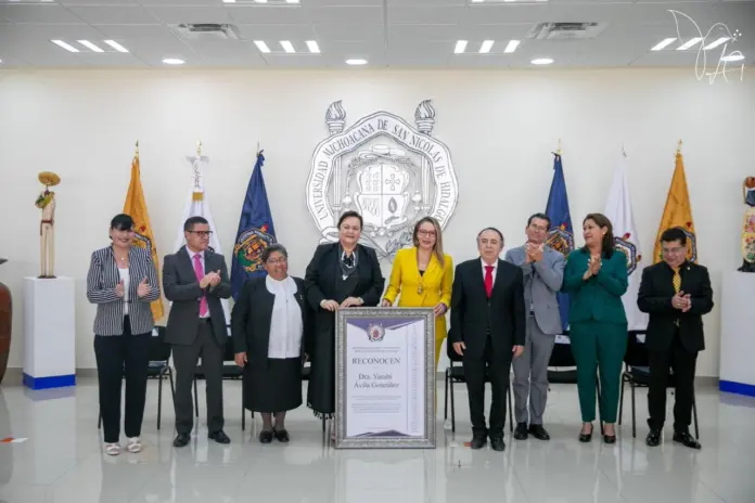 No vamos a dar marcha atrás a la autonomía universitaria porque representa la libertad que tiene la UMSNH, señala Yarabí Ávila