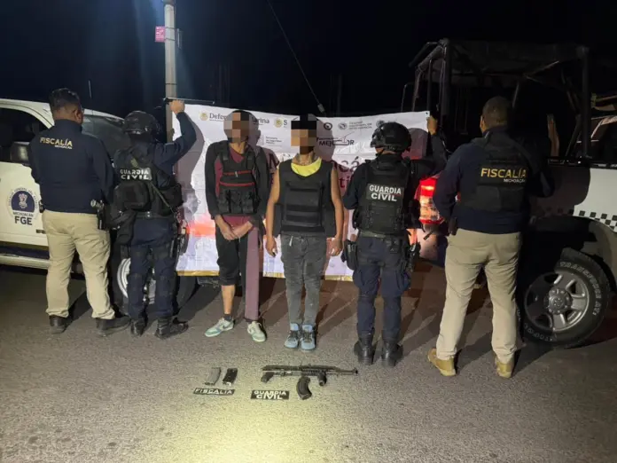 Enfrentamiento deja 2 detenidos en Cuitzeo