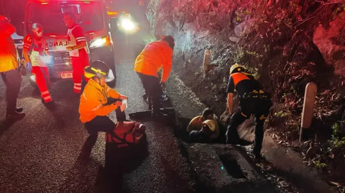 Peatón queda herido tras caer a un registro en las cercanías del Balneario Ejidal de Cointzio
