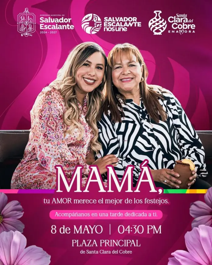 Dayana Pérez Mendoza invita a celebrar a las madres de Salvador Escalante