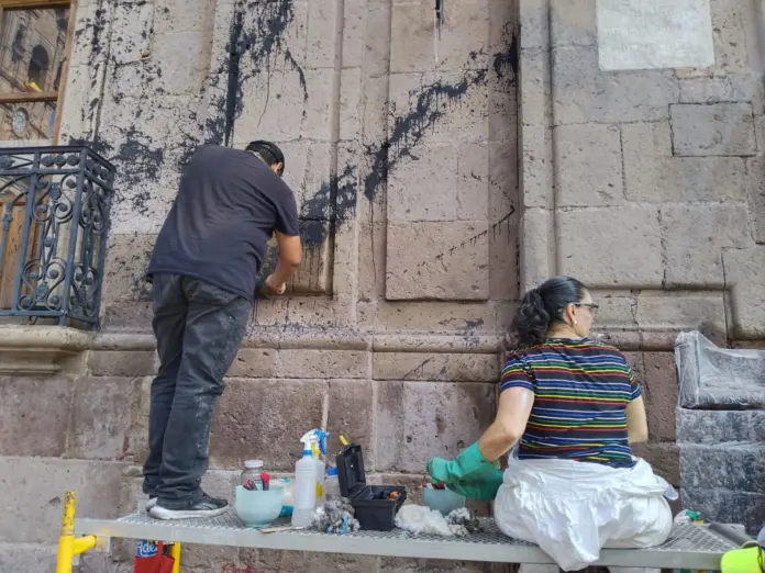 INAH inicia trabajos de restauración tras afectaciones del 8M