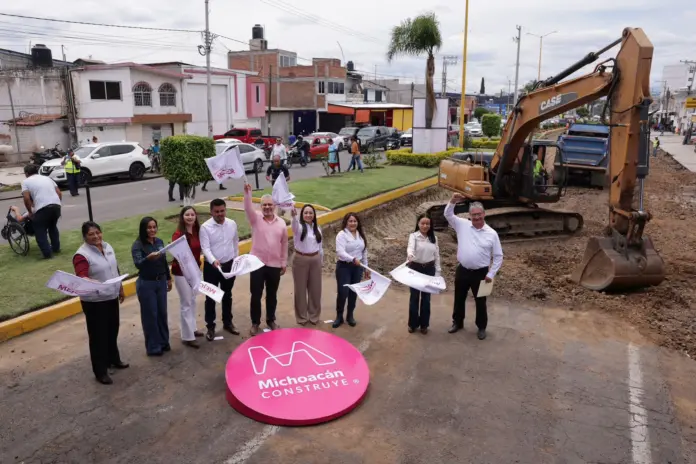 Impulsa Bedolla desarrollo y movilidad en Maravatío con rehabilitación del bulevar Leona Vicario