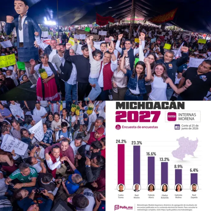 Fiscal de Michoacán toma la delantera en la interna de Morena para buscar la candidatura en la entidad: Polls.mx