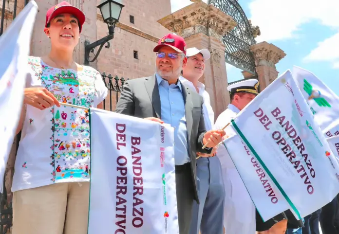 Bedolla y Josefina Rodríguez dan arranque al Operativo de Verano; se esperan 400 mil turistas en Michoacán